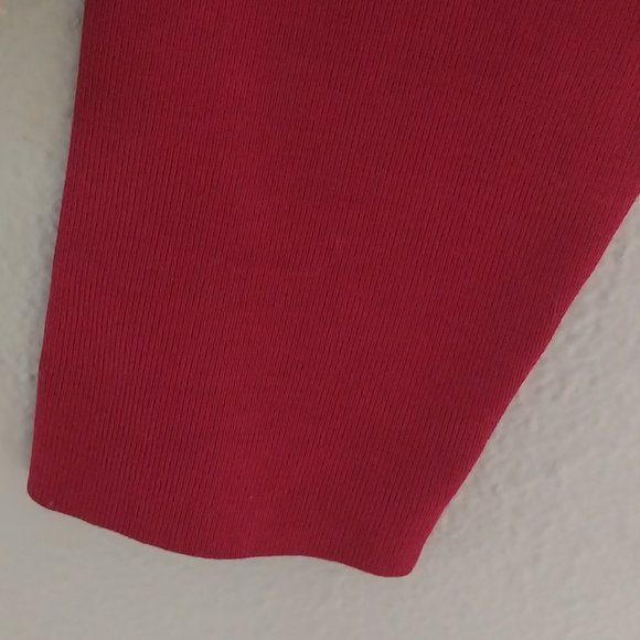 Talbots Fuchsia Silk Blend Button Closure Cardigan With Pointelle Knit Detail - Picture 8 of 10